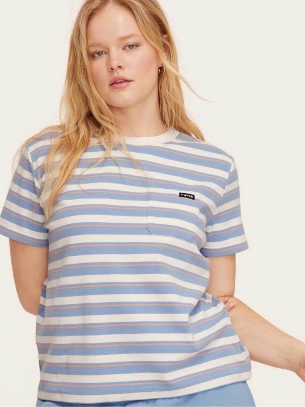 PARKExTARGET Stripe Crewneck Pocket Tee NWT